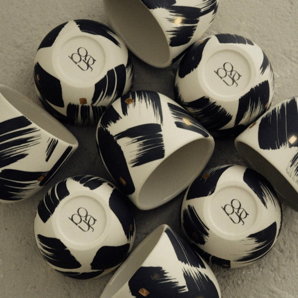 Sumi cup, two sizes.