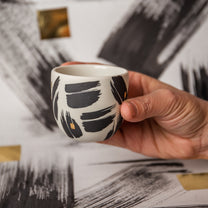 Sumi taza, dos tamaños